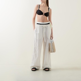 Tahiti High-Rise Monochrome Bikini Bottoms