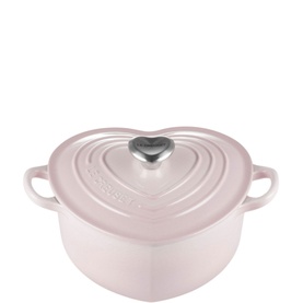 Signature Cast Iron Heart Casserole with Stainless Steel Heart Knob 20cm