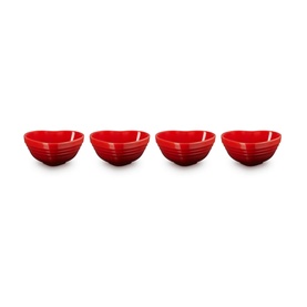 Stoneware Heart Bowls, Set of Four
