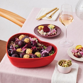 Stoneware Heart Serving Bowl 2.9L