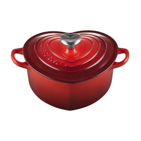 Signature Cast Iron Heart Casserole with Stainless Steel Heart Knob 20cm