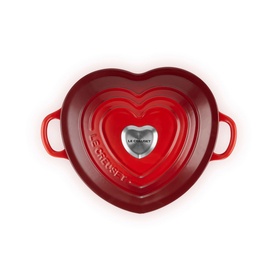 Signature Cast Iron Heart Casserole with Stainless Steel Heart Knob 20cm