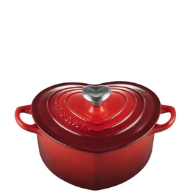 Signature Cast Iron Heart Casserole with Stainless Steel Heart Knob 20cm