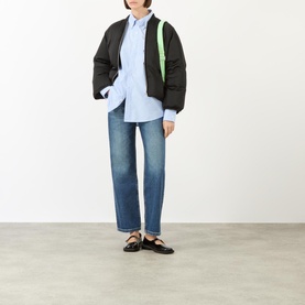 The Jean Mid-Rise Straight Leg Jeans