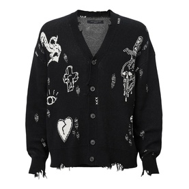 Caledon Oversized Graphic Cardigan