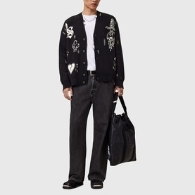 Caledon Oversized Graphic Cardigan