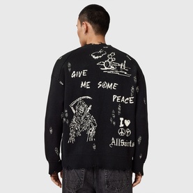 Caledon Oversized Graphic Cardigan