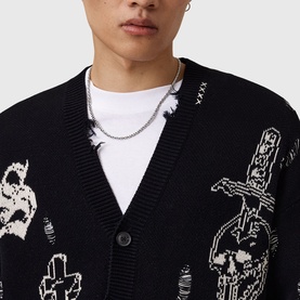 Caledon Oversized Graphic Cardigan