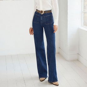 Pocket Straight Leg Jeans