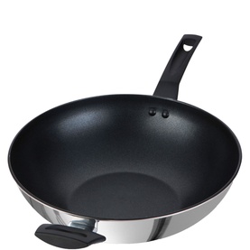 9x Tougher Stainless Steel Stir-fry Pan 30cm