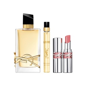 Libre Eau de Parfum 90ml and Loveshine Highshine Lipstick Set