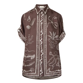 Sammy Printed Silk Shirt