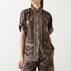 Sammy Printed Silk Shirt