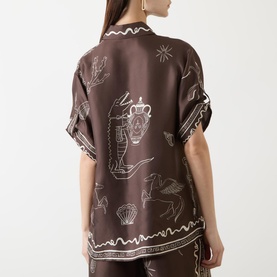 Sammy Printed Silk Shirt