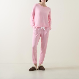 Long-Sleeved Top & Bottoms Pyjama Set