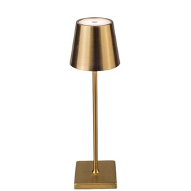 LED Rechargeable Antique Gold Table Lamp
