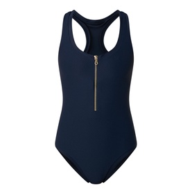 Zip Racerback Swimsuit