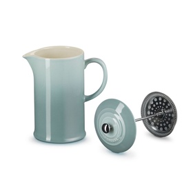 Stoneware Cafetiere with Metal Press 1L