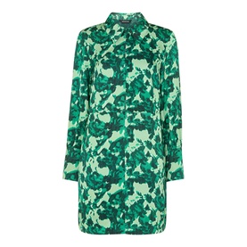 Spun Bouquet Mini Shirt Dress