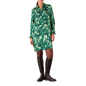 Spun Bouquet Mini Shirt Dress