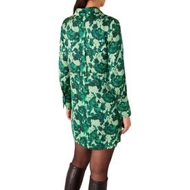 Spun Bouquet Mini Shirt Dress