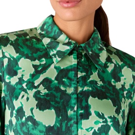 Spun Bouquet Mini Shirt Dress