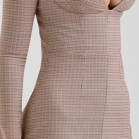 Angelie Houndstooth Mini Dress