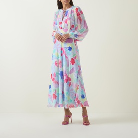Aero Abstract Tulip Dress
