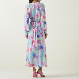 Aero Abstract Tulip Dress