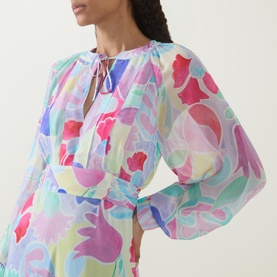 Aero Abstract Tulip Dress
