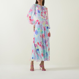 Aero Abstract Tulip Dress