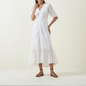 Edina Pansy Embroidered Dress