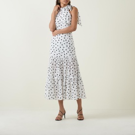 Tiered Polka Dot Dress