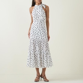 Tiered Polka Dot Dress
