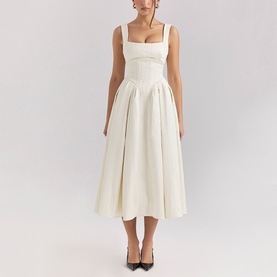 Isabeau Textured Corset Dress