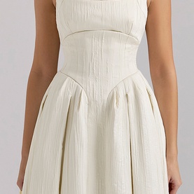 Isabeau Textured Corset Dress