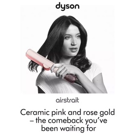 Airstrait Dryer and Straightener Ceramic Pink and Rose Gold