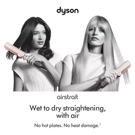 Airstrait Dryer and Straightener Ceramic Pink and Rose Gold