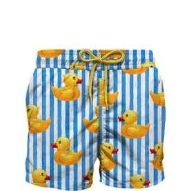 Ducky Striped Swim Shorts