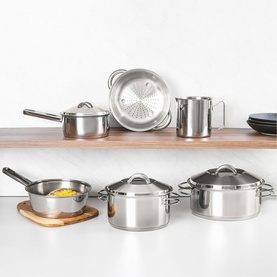 Stainless Steel Cookware Six-Piece Set