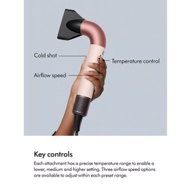 Supersonic R Hair Dryer Straight and Wavy Ceramic Pink