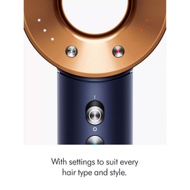 Supersonic Hair Dryer Straight and Wavy Prussian Blue and Rich Copper