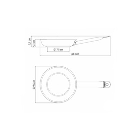 Stainless Steel Non-Stick Frying Pan 26cm