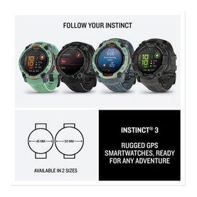 Instinct 3 50 mm AMOLED Neotropic Twilight Band
