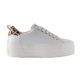 Belle Leopard Platform Trainers