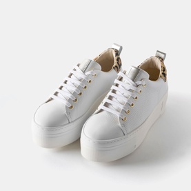 Belle Leopard Platform Trainers