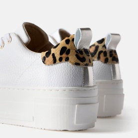 Belle Leopard Platform Trainers