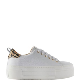 Belle Leopard Platform Trainers