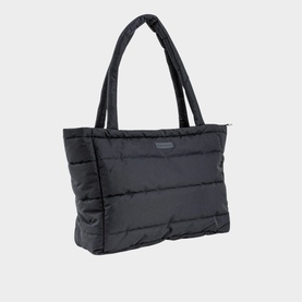 Quilted Tote Changing Bag Black