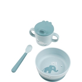 Elphee Blue Three-Piece Foodie First Meal Set